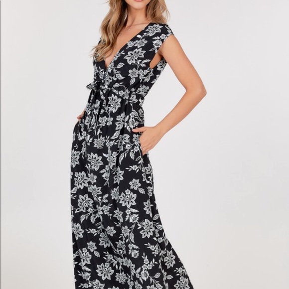 3 for $25 Flower Print Maxi Dress - Picture 3 of 5